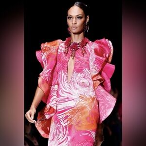 $3499 Gucci Runway 2013 Dress. 100% Silk. Made In Italy.